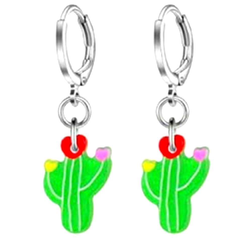 Hypoallergenic Acrylic Dangle Hoop Earrings